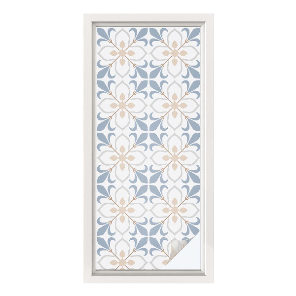 Pellicola per vetri effetto vetrata Bellezza floreale