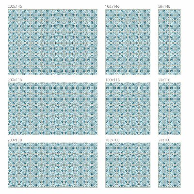 Pellicola per vetri effetto vetrata Piastrelle floreali