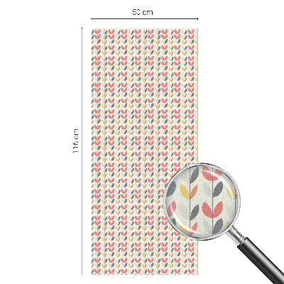 Pellicola adesiva effetto vetrata colorata Foglie retrò