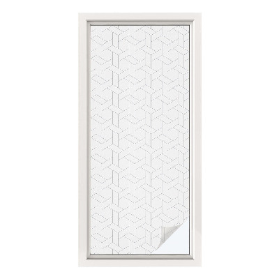 Pellicola per vetri privacy Treccia geometrica