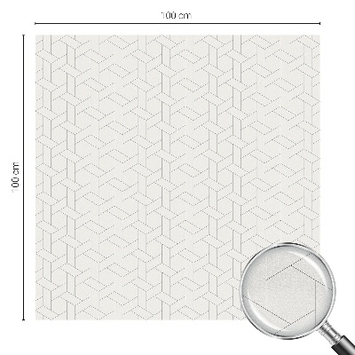 Pellicola per vetri privacy Treccia geometrica