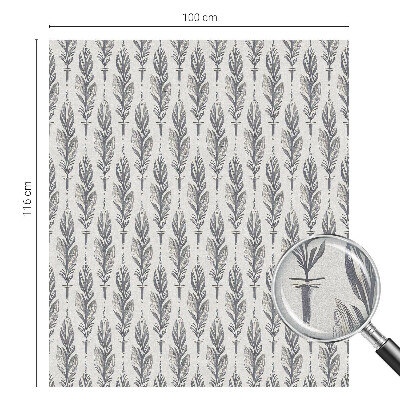 Pellicola adesiva effetto vetrata colorata Piume eleganti