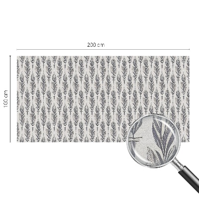 Pellicola adesiva effetto vetrata colorata Piume eleganti