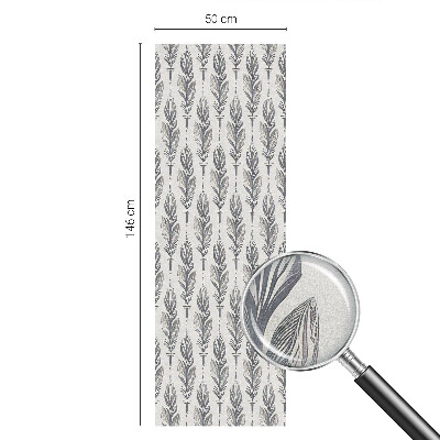 Pellicola adesiva effetto vetrata colorata Piume eleganti