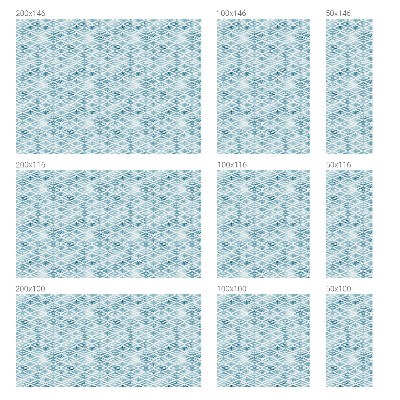 Pellicola adesiva effetto vetrata colorata Rombi blu