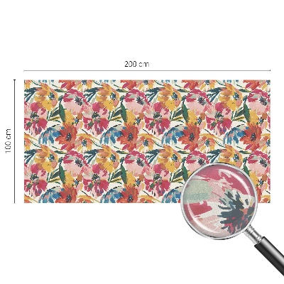 Pellicola per vetri effetto vetrata Esplosione di fiori