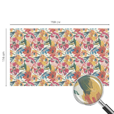 Pellicola per vetri effetto vetrata Esplosione di fiori