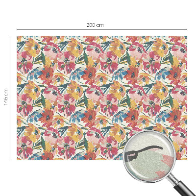 Pellicola per vetri effetto vetrata Esplosione di fiori