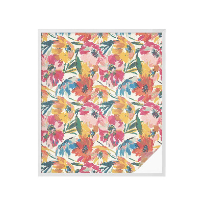 Pellicola per vetri effetto vetrata Esplosione di fiori