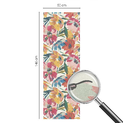 Pellicola per vetri effetto vetrata Esplosione di fiori