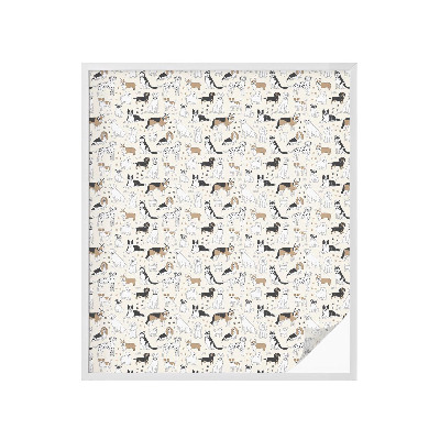 Pellicola per vetri effetto ghiaccio colorato Modelli di cani