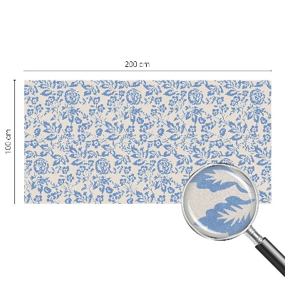 Pellicola per vetri effetto vetrata Fiori foglie