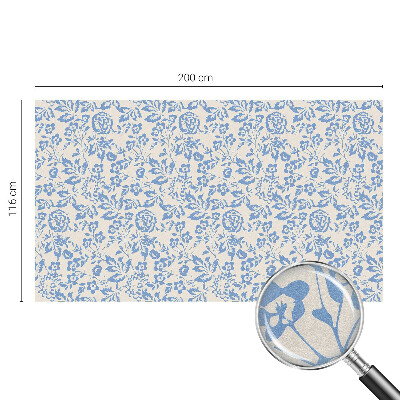 Pellicola per vetri effetto vetrata Fiori foglie