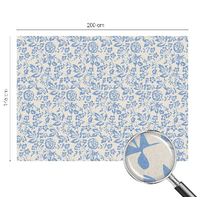 Pellicola per vetri effetto vetrata Fiori foglie