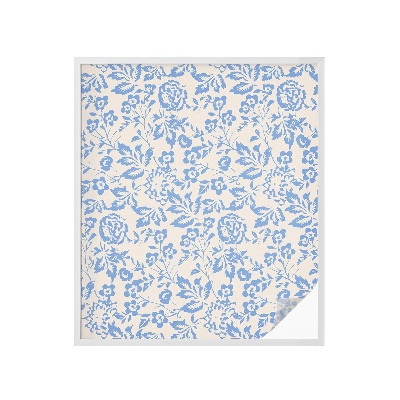 Pellicola per vetri effetto vetrata Fiori foglie