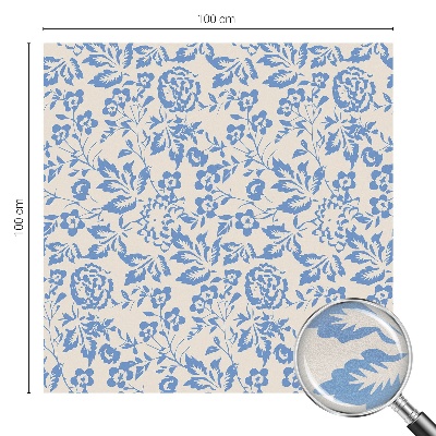 Pellicola per vetri effetto vetrata Fiori foglie