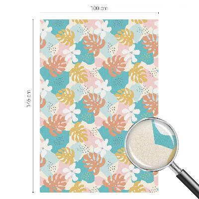 Pellicola adesiva effetto vetrata colorata Natura esotica