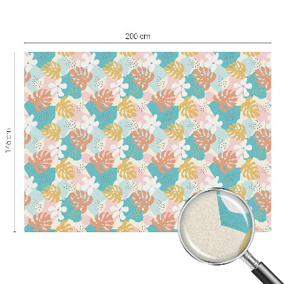 Pellicola adesiva effetto vetrata colorata Natura esotica