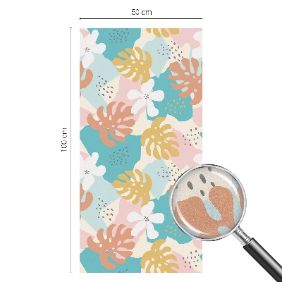 Pellicola adesiva effetto vetrata colorata Natura esotica