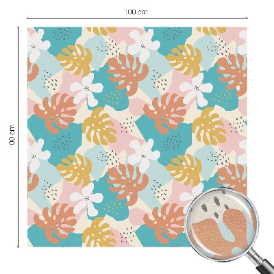 Pellicola adesiva effetto vetrata colorata Natura esotica