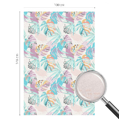 Pellicola per vetri effetto ghiaccio colorato Giungla astratta