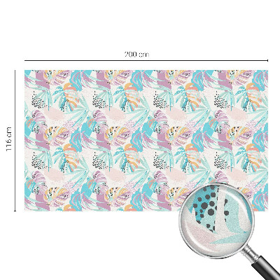 Pellicola per vetri effetto ghiaccio colorato Giungla astratta