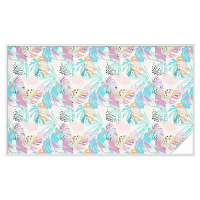 Pellicola per vetri effetto ghiaccio colorato Giungla astratta