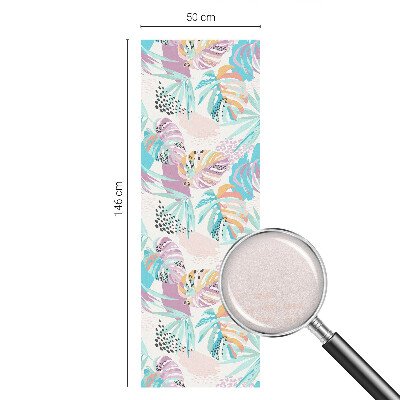 Pellicola per vetri effetto ghiaccio colorato Giungla astratta