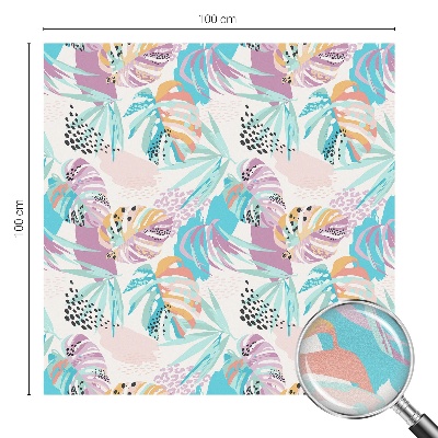 Pellicola per vetri effetto ghiaccio colorato Giungla astratta