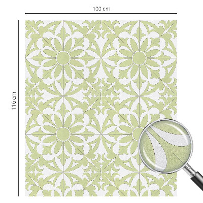 Pellicola per vetri effetto vetrata Ornamento verde