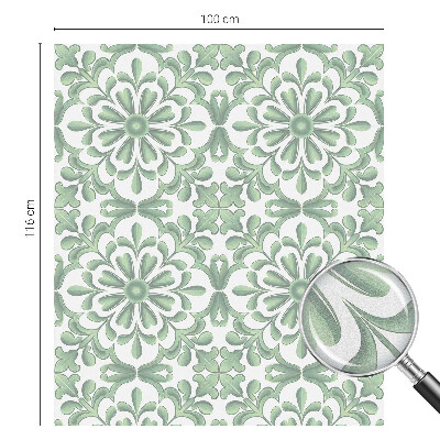 Pellicola per vetri effetto vetrata Foglie verdi