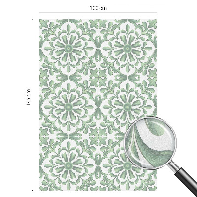 Pellicola per vetri effetto vetrata Foglie verdi