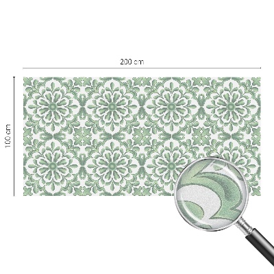 Pellicola per vetri effetto vetrata Foglie verdi