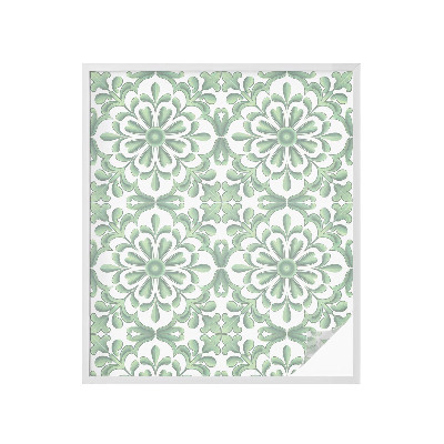 Pellicola per vetri effetto vetrata Foglie verdi