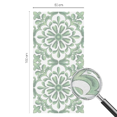 Pellicola per vetri effetto vetrata Foglie verdi