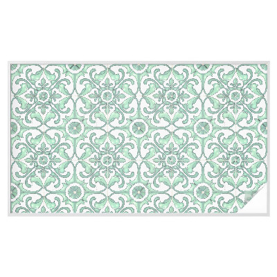 Pellicola per vetri effetto ghiaccio colorato Simmetria verde