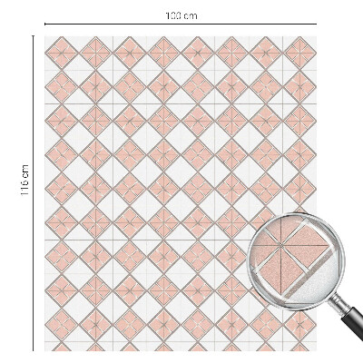 Pellicola per vetri effetto ghiaccio colorato Rombi geometrici