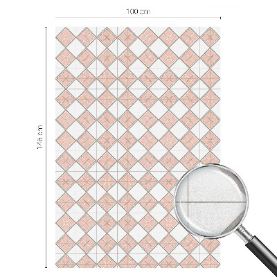 Pellicola per vetri effetto ghiaccio colorato Rombi geometrici