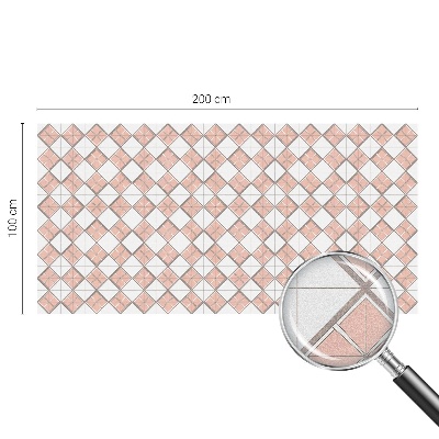 Pellicola per vetri effetto ghiaccio colorato Rombi geometrici