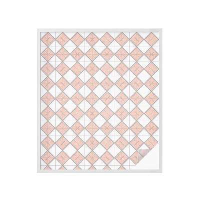 Pellicola per vetri effetto ghiaccio colorato Rombi geometrici