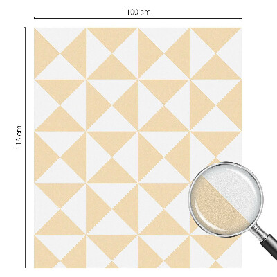 Pellicola per vetri effetto vetrata Triangoli geometrici