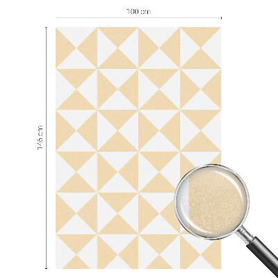 Pellicola per vetri effetto vetrata Triangoli geometrici