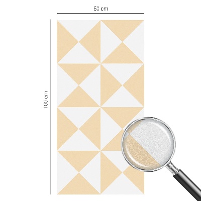 Pellicola per vetri effetto vetrata Triangoli geometrici