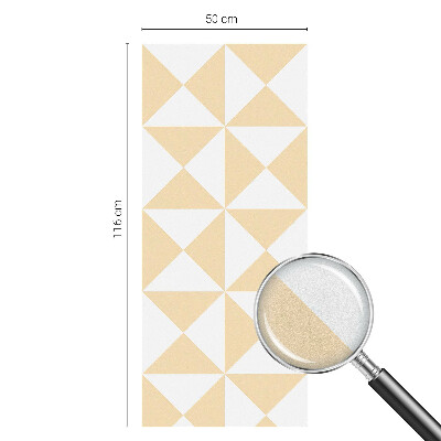 Pellicola per vetri effetto vetrata Triangoli geometrici