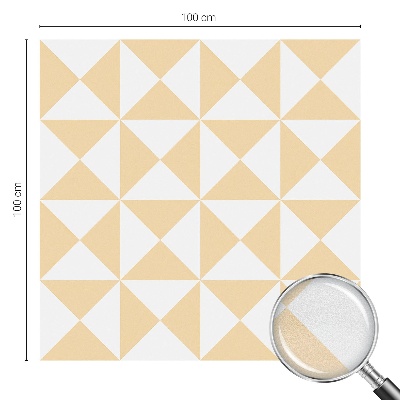 Pellicola per vetri effetto vetrata Triangoli geometrici