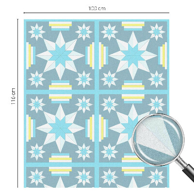 Pellicola adesiva effetto vetrata colorata Motivo a stella