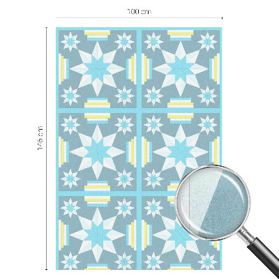 Pellicola adesiva effetto vetrata colorata Motivo a stella