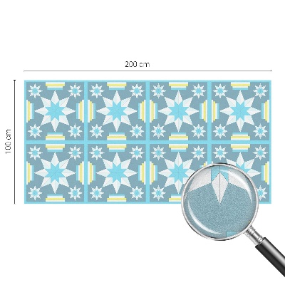 Pellicola adesiva effetto vetrata colorata Motivo a stella