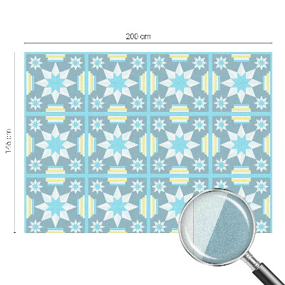 Pellicola adesiva effetto vetrata colorata Motivo a stella