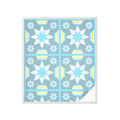 Pellicola adesiva effetto vetrata colorata Motivo a stella